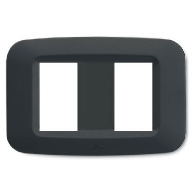 Placca in tecnopolimero per scatola rettangolare 2 Mod. separati colore grigio noir product photo Photo 01 3XL