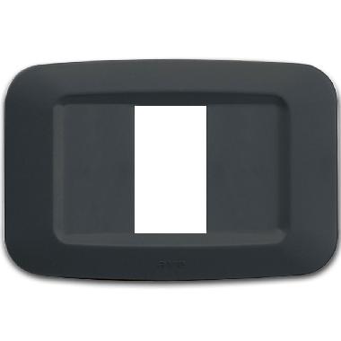 Placca in tecnopolimero per scatola rettangolare 1 Mod.  colore grigio noir product photo Photo 01 3XL