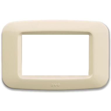 Placca in tecnopolimero per scatola rettangolare 3 Mod. color bianco blanc product photo Photo 01 3XL
