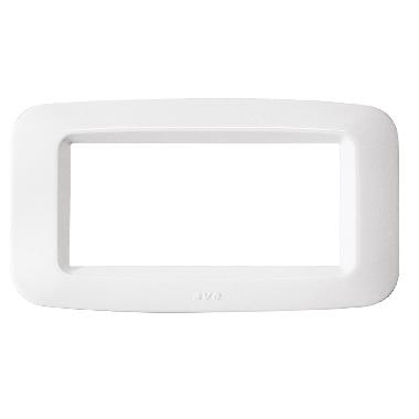Placca in tecnopolimero per scatola rettangolare 4 Mod. colore bianco banquise product photo Photo 01 3XL