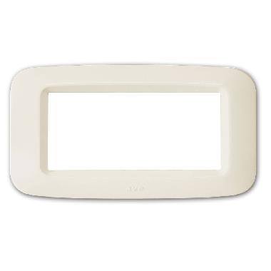 Placca in tecnopolimero per scatola rettangolare 4 Mod. colore bianco blanc product photo Photo 01 3XL