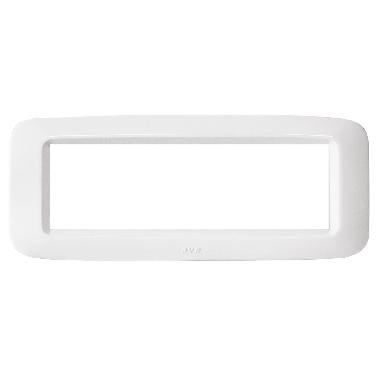 Placca in tecnopolimero per scatola rettangolare 6 Mod. colore bianco banquise product photo Photo 01 3XL