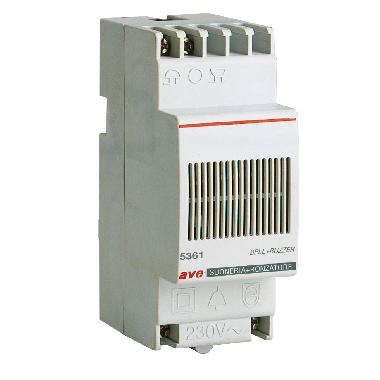Suoneria e ronzatore con trasformatore VNP 230V  VNS12V  2 moduli DIN product photo Photo 01 3XL