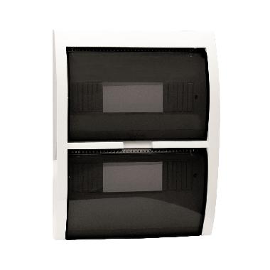 Coperchio IP40 colore bianco domus RAL9010  24 moduli DIN  per scatole BL08P e BL08CG product photo Photo 01 3XL