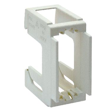 Supporto 1modulo S44 per guida EN50022 colore RAL7035  larghezza pari a 1.5 Mod. din product photo Photo 01 3XL