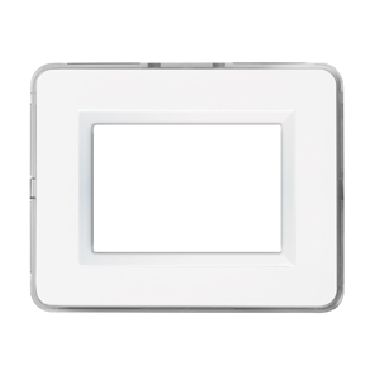 Placca Paersonal S44, colore bianco lucido - con cornicetta - 3 Mod. product photo Photo 01 3XL
