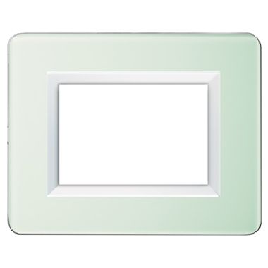 Placca Paersonal S44, colore celeste - con cornicetta - 3 Mod. product photo Photo 01 3XL