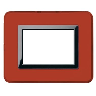 Placca Paersonal S44, colore rosso pompei - con cornicetta - 3 Mod. product photo Photo 01 3XL