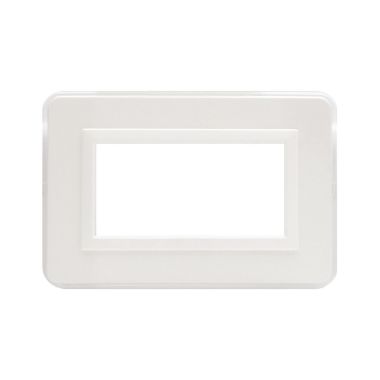 Placca Paersonal S44, colore bianco lucido - con cornicetta - 4 Mod. product photo Photo 01 3XL