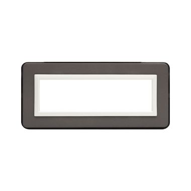 Placca Paersonal S44, colore grigio lucido - con cornicetta - 7 Mod. product photo Photo 01 3XL