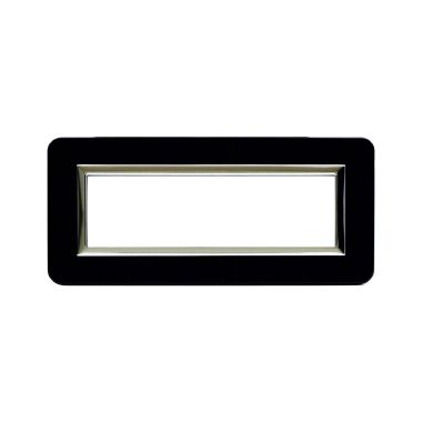 Placca Paersonal S44, colore nero assoluto - con cornicetta - 7 Mod. product photo Photo 01 3XL