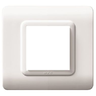 Placca tecnopolimero S44, in plastica colore bianco RAL9010 - 2 Mod. product photo Photo 01 3XL