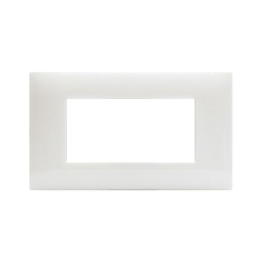 Placca Tecnopolimero Young S44, colore bianco totale - 4 Mod. product photo Photo 01 3XL
