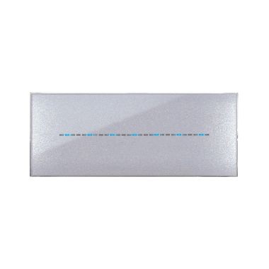 Placca Youmg Touch, S44 tecnopolimero colore grigio metallizzato - 7 comandi a scomparsa - 7 Mod. product photo Photo 01 3XL