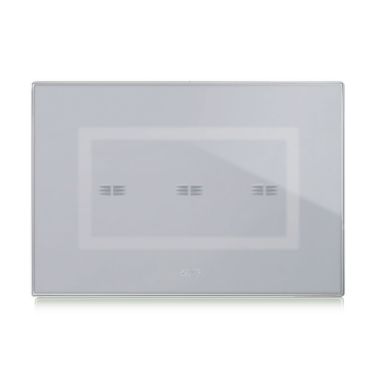 Placca Touch Vetro, S44 colore grigio 3 comandi, 4 Mod. product photo Photo 01 3XL