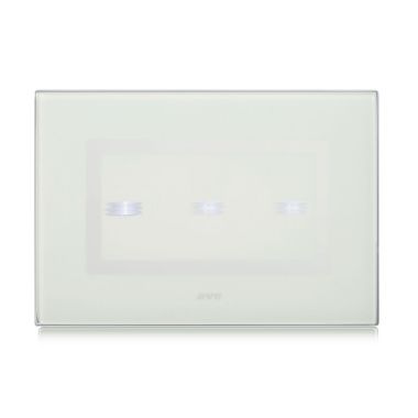 Placca Touch Vetro, S44 colore verde acqua 3 comandi, 4 Mod. product photo Photo 01 3XL