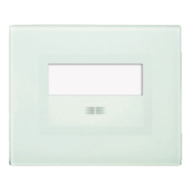 Placca Touch Vetro, S44 per pulsante targhetta colore verde acqua, 3 Mod. product photo Photo 01 3XL