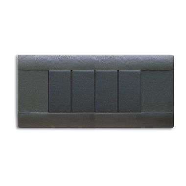 Placca Ral S45, sabbiata in tecnopolimero colore grigio noir 6 Mod. product photo Photo 01 3XL