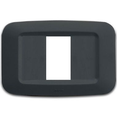 Placca in tecnopolimero per scatola rettangolare 1 Mod.  colore grigio noir product photo Photo 01 3XL