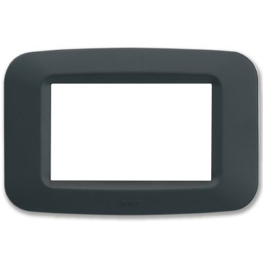 Placca in tecnopolimero per scatola rettangolare 3 Mod. color grigio noir product photo Photo 01 3XL