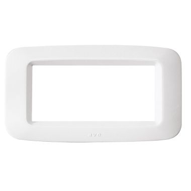 Placca in tecnopolimero per scatola rettangolare 4 Mod. colore bianco banquise product photo Photo 01 3XL