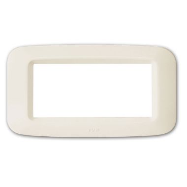 Placca in tecnopolimero per scatola rettangolare 4 Mod. colore bianco blanc product photo Photo 01 3XL