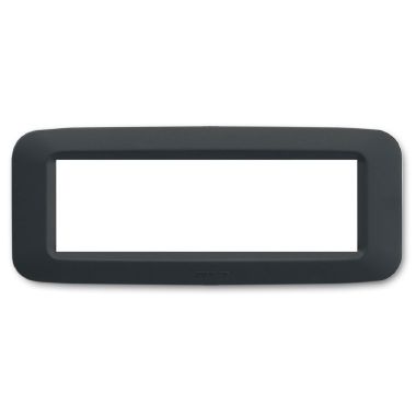 Placca in tecnopolimero per scatola rettangolare 6 Mod. colore grigio noir product photo Photo 01 3XL