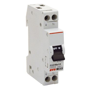Interruttore automatico magnetotermico  1P+N In 10A 230V - 4,5kA - curva C - accessoriabile -  1 modulo DIN product photo Photo 01 3XL