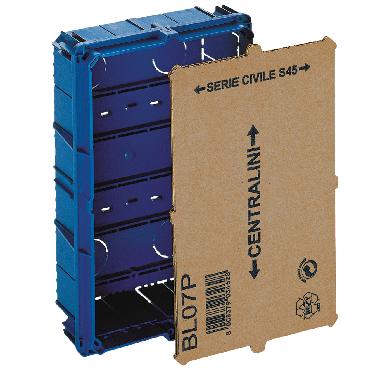 Scatola da incasso multifunzione con paramalta da utilizzare con: 45760/20. BL07C. BLST07. 53T12.. product photo Photo 01 3XL