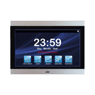 Unita'videocitofonica interna con touch screen  10.1 pollici  nero con inserti in alluminio product photo Photo 01 3XL
