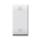 Invertitore tasto con gemma. Domus S44. colore RAL 9010. 1P 16AX illuminabile  finitura lucida  1 Mod. product photo