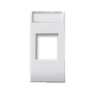 Adattatore per connettori RJ45. Domus S44 colore RAL 9010  finitura lucida  1 Mod. product photo