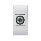 Presa TV/SAT femmina tipo F. Domus S44. colore RAL 9010 finitura lucida  1 Mod. product photo