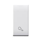 Tasto simbolo Chiave Domus S44. colore RAL 9010  finitura lucida  1 Mod. product photo