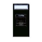 Presa RJ45 CAT5E UTP  non schermata  Life S44 colore Nero  finitura lucida  1 Mod. product photo