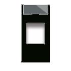 Adattatore per connettori RJ45. Life S44 colore Nero  finitura lucida  1 Mod. product photo