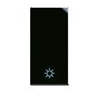Tasto simbolo Lampada Life S44. colore Nero  finitura lucida  1 Mod. product photo
