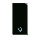 Tasto simbolo Suoneria Life S44. colore Nero  finitura lucida  1 Mod. product photo