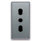 PRESA BIPASSO 2P+T 10/16A ALLUM. 1M product photo