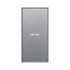 INTERRUTTORE BIPOLARE ASSIALE CON GEMMA. ALLUMIA S44. COLORE RAL 9007. 2P 10AX ILLUMINABILE  FINITURA LUCIDA  1 MOD. product photo