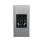 Presa RJ11 morsetti a vite. Allumia S44 colore Grigio Tech  finitura lucida  1 Mod. product photo