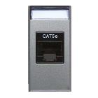 Presa RJ45 CAT5E UTP  non schermata  Allumia S44 colore Grigio Tech  finitura lucida  1 Mod. product photo