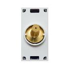 DEVIATORE LEVETTA. SERIE NEW STYLE S44. COLORE ORO FINITURA SATINATA  1P 10AX 250V  ILLUMINABILE  1  MOD. product photo