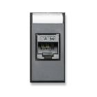 Presa RJ45 CAT5E UTP  non schermata  Tekla S44 colore grigio Tekla  finitura opaca  1 Mod. product photo
