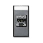 Presa RJ45 CAT6 UTP  non schermata  Tekla S44 colore grigio Tekla  finitura opaca  1 Mod. product photo