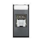 Presa RJ45 CAT6AS FTP  schermata  Tekla S44 colore grigio Tekla  finitura opaca  1 Mod. product photo