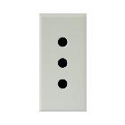 PRESA STANDARD ITALIANO. WHITEK S44. COLORE BIANCO. P11 2P+T 10A 250V  FINITURA OPACA  1 MOD. product photo