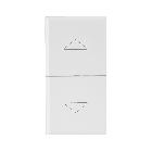 COMMUTATORE A PULSANTE. WHITEK S44. COLORE BIANCO. 1P 10A  FINITURA OPACA  1 MOD. product photo