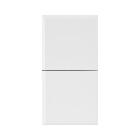 DOPPIO PULSANTE. WHITEK S44. COLORE BIANCO. 1P NA+1P NA 10A 250V  FINITURA OPACA  1 MOD. product photo