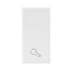 TASTO SIMBOLO CHIAVE WHITEK S44. COLORE BIANCO  FINITURA OPACA  1 MOD. product photo